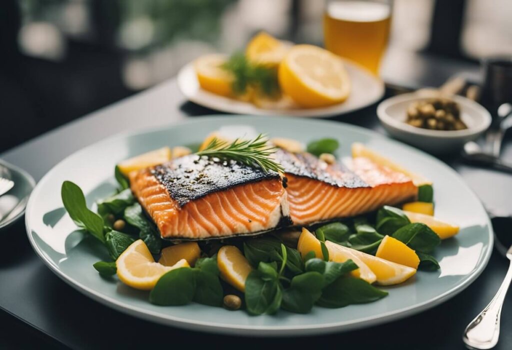 Dieta Anti-Inflamatória, uma das dietas sensacionais que tem o salmão como prato principal no almoço.