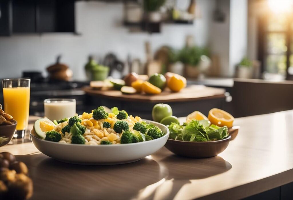 Alimentos saudáveis de uma dieta equilibrada.