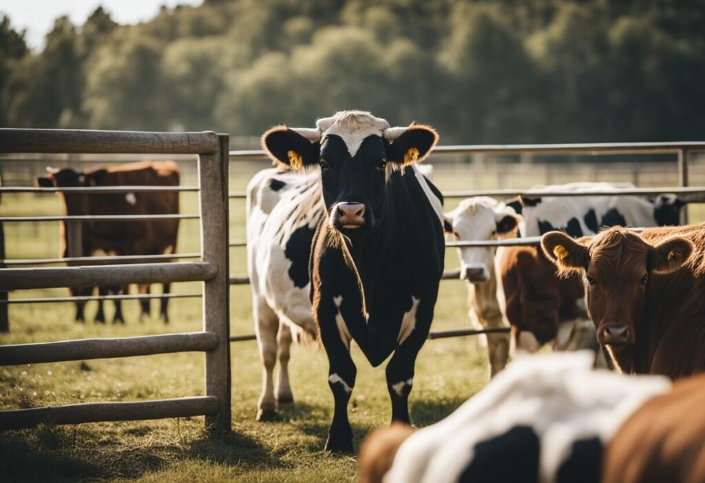 Vacas entrando no curral.