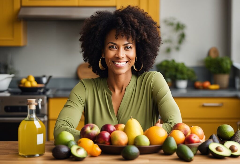 Mesa com alimentos saudáveis, típicos de dietas maravilhosas.