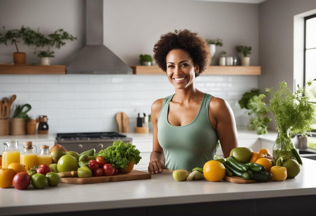 Dietas Maravilhosas: alimentos saudáveis sobre a mesa.